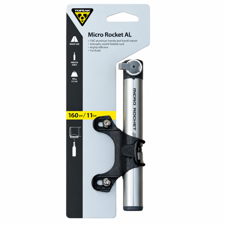 Bomba de Mano Ciclismo Micro Rocket Al 160Psi Presta
