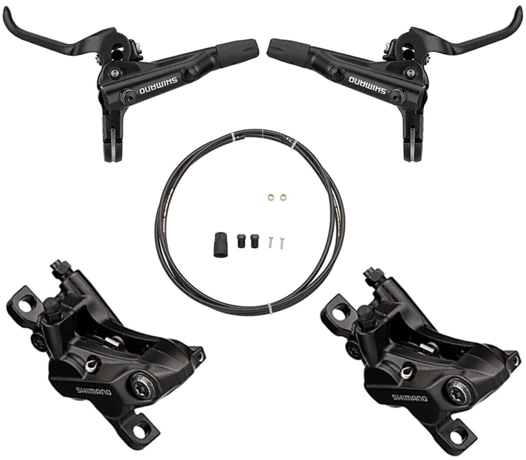KIT FRENO DISCO SHIMANO HIDRAULICO MT520 4 PISTONES COMPLETO