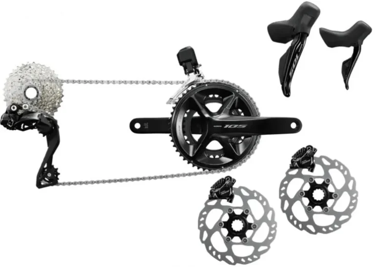 GRUPO RUTA 105 R7170  DI2 DISCO 52-36T 11-34T 12 VELOCIDADES - vista 2