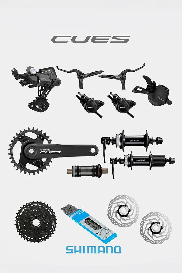 Grupo Shimano CUES U4000 9VEL 11-46T 32T Monoplato